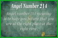 
ANGEL NUMBER 214

